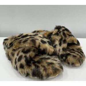 Diba True Cay Lee Leopard Slipper Sandals Comfort size 7 New in Box